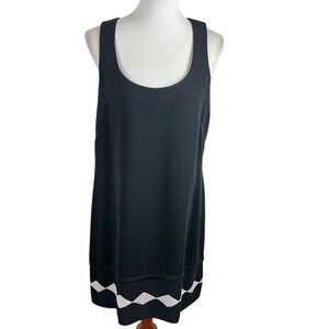 Vintage Nicole Miller NYC Black Sheath‎ Dress 90s Y2K ILGWU Union Made USA 14